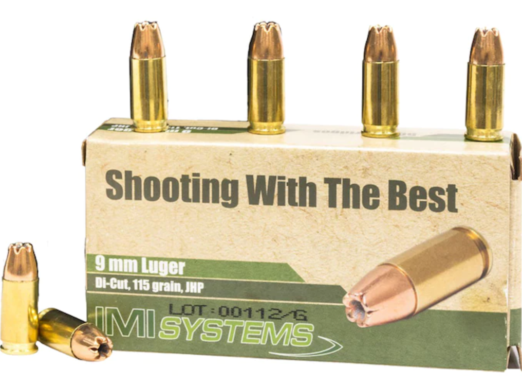 купить IMI 9mm Luger Ammo 115 Grain Jacketed Hollow Point